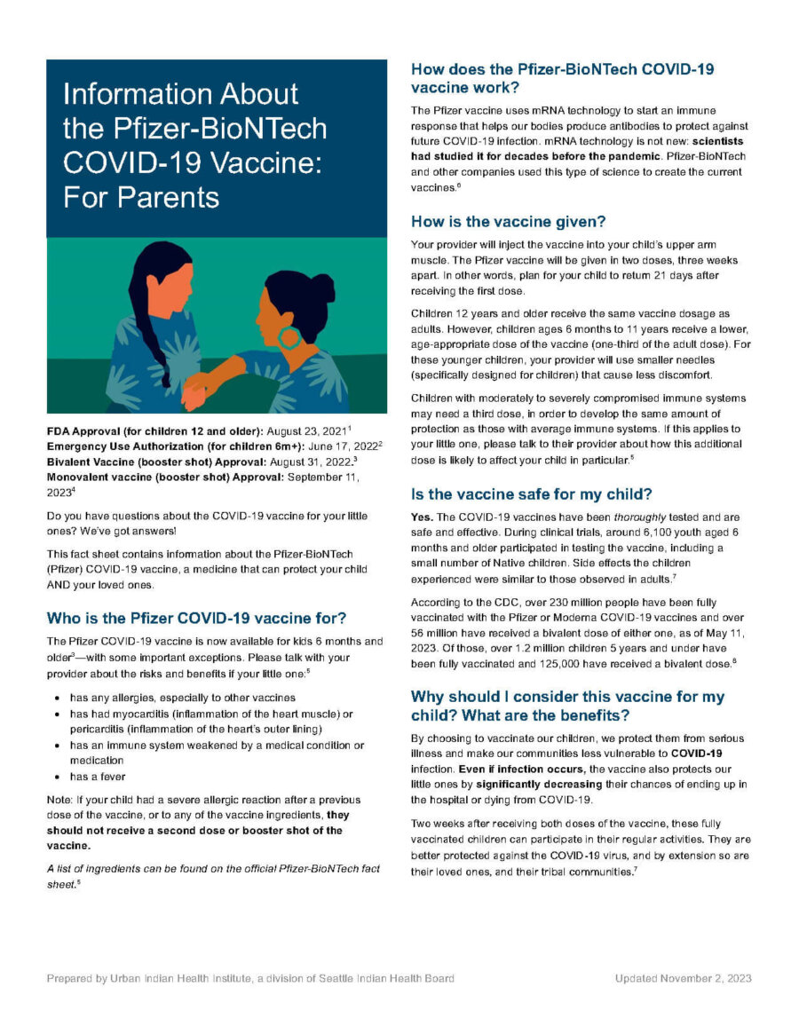 Information About the Pfizer-BioNTech COVID-19 Vaccine: For Parents